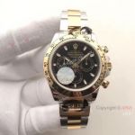 Swiss Grade Replica Rolex Daytona Valjoux 7750 Watch Two Tone and Black